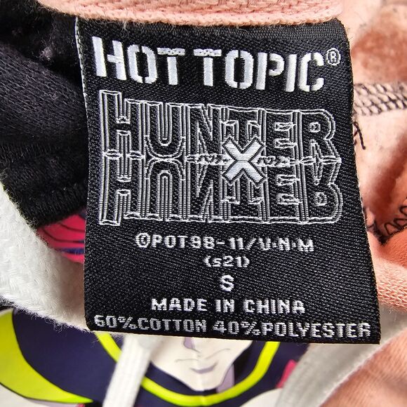 Hot Topic Hunter X Hunter Hisoka Split Hoodie Black & Pink Unisex Size Small - Picture 4 of 11